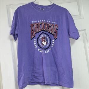Arkansas Razorbacks Women’s Size L Short Sleeve Purple Shirt
